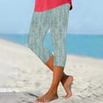 thumbnail image 2 of Pantalones de Yoga de Mujer Capris Impreso Casual Elástico, Pantalones de Yoga de Mujer de Cintura Alta para Todo el Uso de Temporada, 2 of 4