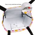 thumbnail image 6 of FORMRS Womens Canvas Tote Bag with Zipper Inner Pocket Shoulder Handbag, Light Pink Stars, 6 of 7