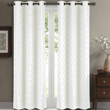 Pair Set Of 2 Willow Thermal Insulated Blackout Curtain Panels