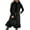 Black, variant on CoCopeaunt Women Hooded Long Vest Sleeveless Warm Lightweight Quilted Down Puff Gilet Vests Winter Trendy Outerwear Coats