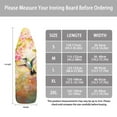 thumbnail image 5 of FKELYI Hummingbird Pink Cherry Print Ironing Board Cover with Hook and Loop Fastener Straps Polyester Iron Padding Covers Heat Ressiatant for Laundry Clothing Shop Home Accessories, M, 5 of 5