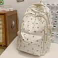 thumbnail image 3 of Backpack For School Floral Lightweight Sports Backpack Multi Functional Gym Travel Tote Bag Secure Zipper External Storage Pockets, 3 of 9