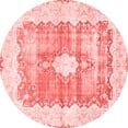 thumbnail image 1 of Ahgly Company Indoor Round Persian Red Traditional Area Rugs, 4' Round, 1 of 4