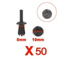 thumbnail image 4 of 50x Car Rivets, 5mm Plastic Retainer Clips Car Fasteners Push Pin Rivets Bumper for BMW Parts, 4 of 8