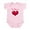 Petal Pink, variant on CafePress - Te Amo Infant Bodysuit - Baby Light Bodysuit, Size Newborn - 24 Months