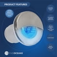 thumbnail image 2 of Five Oceans Marine Livewell Lights, 4 Pack LED Boat Courtesy Light, Round Accent Light for Boat Interior, Exterior, Deck, Cockpit, IP68 Waterproof, Blue LED, 12V, Pontoon, Fishing Boat, RV - FO4597-M4, 2 of 8
