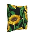 thumbnail image 2 of Bingfone Sunflower 1 Linen Throw Pillow Covers Cushion Case Pocket Button Vintage Farmhouse Pillowcase for Sofa Couch Bed 16"x16", 2 of 9