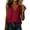 Red, variant on Womens Tank Tops V Neck Dressy Casual Summer Flowy Sleeveless Camisole Chiffon Blouses Basic Shirts Green,S