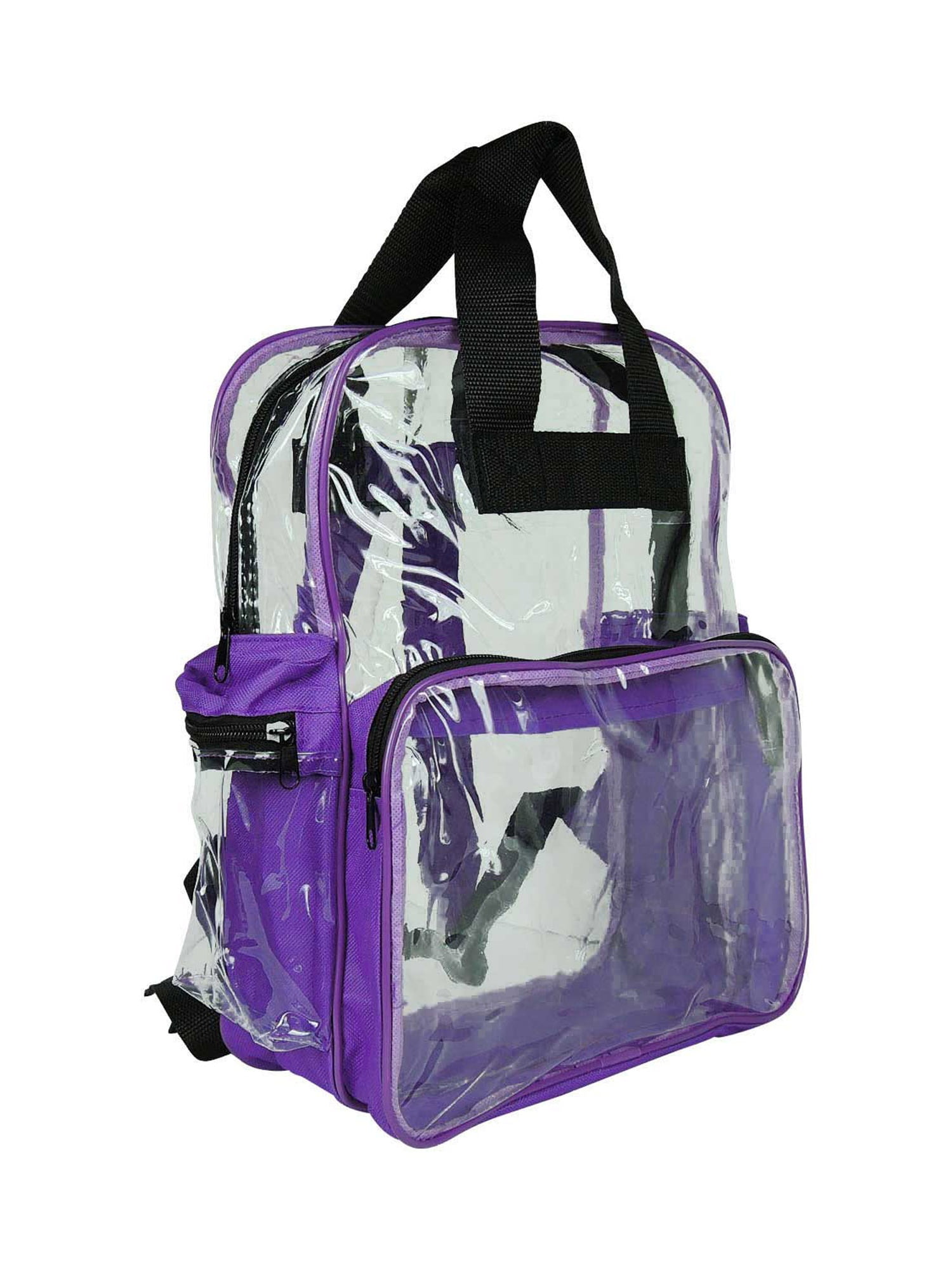 DALIX Small Clear Backpack Transparent PVC Security Security School