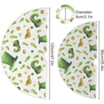 thumbnail image 3 of Coolnut St. Patrick's Day Clover Christmas Tree Skirt Tree Skirt for Holiday Party Home Christmas Day Ornaments48", 3 of 6