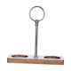 thumbnail image 2 of Práctica bandeja con Base de madera, juego de posavasos para con asa para restaurantes, mesa central, fiesta, postre y bebida, 2 of 9