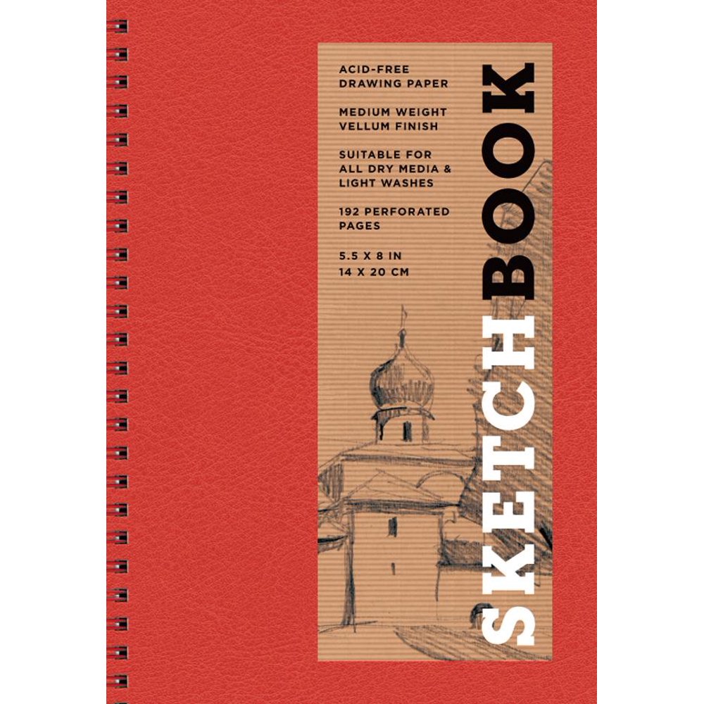 Sterling Sketchbooks Sketchbook (Basic Small Spiral Red) (Paperback