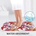 thumbnail image 6 of Bathroom Rugs Sets 3 Piece - Coral Reef Absorbent Non Slip Bath Mats, U-Shape Toilet Lid Cover, Contour Mat, Soft Washable Shower Mats Bath Rug Mat for Bathroom Tub Toilet, 6 of 7