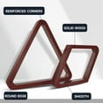 thumbnail image 4 of GSE Games & Sports Expert Deluxe Solid Wood 8-Ball Triangle & 9-Ball Diamond Billiard Pool Ball Racks for 2-1/4" Pool Balls - Mahogany, 4 of 8