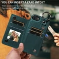 thumbnail image 4 of iPhone SE 3/2 Case ,Card Slots Leather Wrist Strap Phone Cover for iPhone SE 3/2, 4 of 5