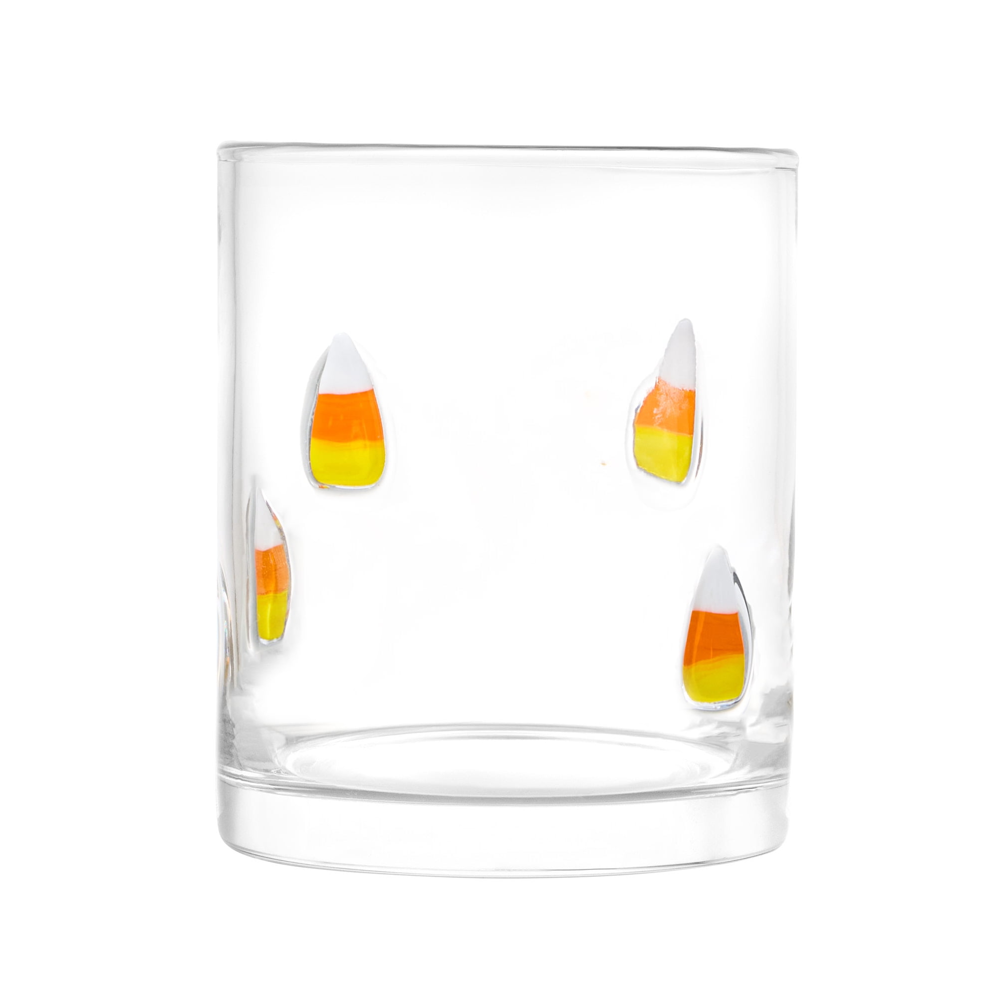 Thyme & Table 12 fl oz Halloween Candy Corn Charm Drinking Glasses, Set of 2