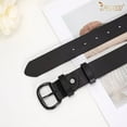 thumbnail image 4 of JASGOOD Women Black Belts for Jeans Pants Ladies Leather Belt with Pin Buckle, 4 of 7