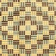 thumbnail image 1 of Ahgly Company Machine Washable Indoor Square Abstract Chrome Gold Yellow Area Rugs, 4' Square, 1 of 7