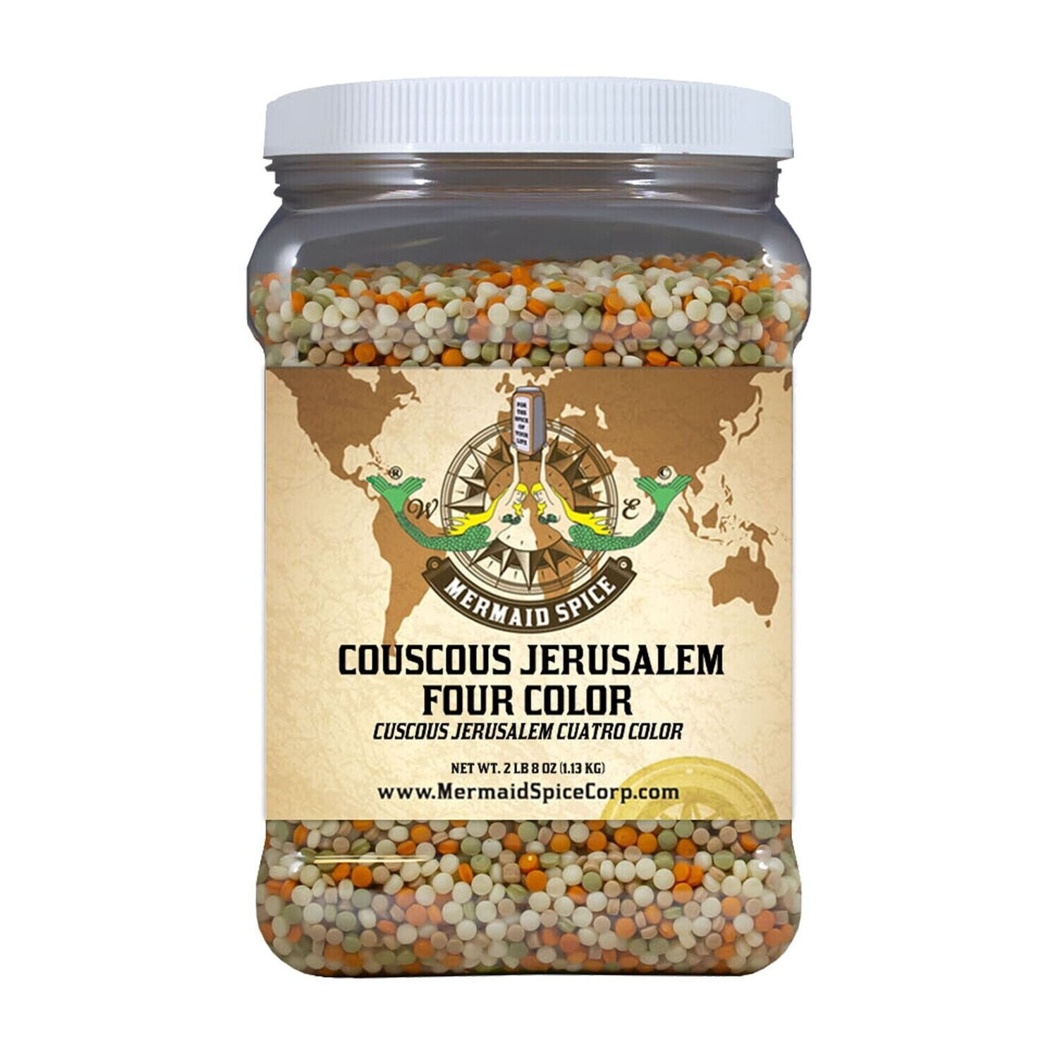 MERMAID SPICE'S COUSCOUS JERUSALEM FOURCOLOR 2LB 8OZ