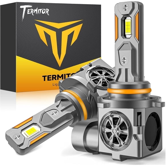Bombillas LED Termitor 2026 9006 HB4 6500 K, color blanco frío (paquete de 2)