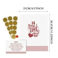 thumbnail image 3 of Valentine's Scratch Off Advent 14 Things I Love About You Stationery Cards And Envelopes Set Floral, 3 of 5