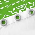 thumbnail image 5 of Boho Aztec Curtains & Drapes 38"Wx54"L Southwestern Curtains Exotic Tribal Bohemian Window Curtains Western Bedroom Decor,Moden Farmhouse Geometric Window Treatments 2 Panels Green White, 5 of 6