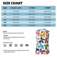 thumbnail image 6 of Gaeub Colorful Butterflies Men's Sleeveless Muscle Shirts Workout Tank Tops, Odor Protection and Comfortable - 3X-Large, 6 of 8