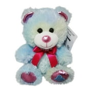 Way To Celebrate Valentine's Day Small Glitter Plush, Bear, Mint