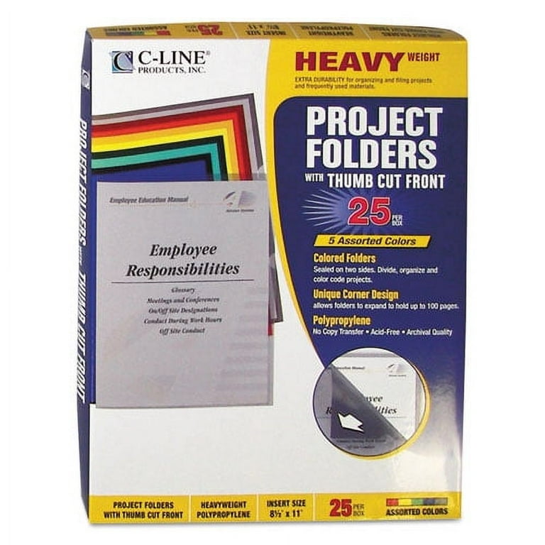 Poly Project Folders, Letter Size, Assorted Colors, 25/Box Poly Project Folders, Letter Size, Assorted Colors, 25/Box