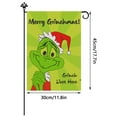 Christmas Garden Flags,Winter Garden Flag,Grinch Christmas Garden Flag