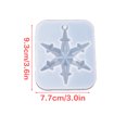 thumbnail image 3 of Inteprter Moldes Silicona Copo de nieve Arte Artesanía DIY Multiusos Exquisita Fabricación de joyas Accesorios Suministros artesanales Collar Llavero Artesanía uno, 01 Inteprter HA059604-03, 3 of 6