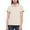 #Khaki, variant on DPTALR Women's Casual Short Sleeve Lapel Shirt,Light Blue,Size M
