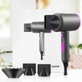 thumbnail image 6 of Professional Ionic Hair Dryer, Powerful 1600W Fast Drying Low Noise Blow Dryer with Concentrator Nozzle Diffuser Attachments for Home Salon Travel,ALCI Safety Plug, 6 of 8