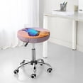 thumbnail image 7 of Fotbe Morpho butterfly and dandelion Pattern Stool Covers Round,Waterproof Round Bar Stool Covers Bar Chair Covers Washable Stool Cushion Slipcover for 12-14 Inch Chair-12 inch, 7 of 7