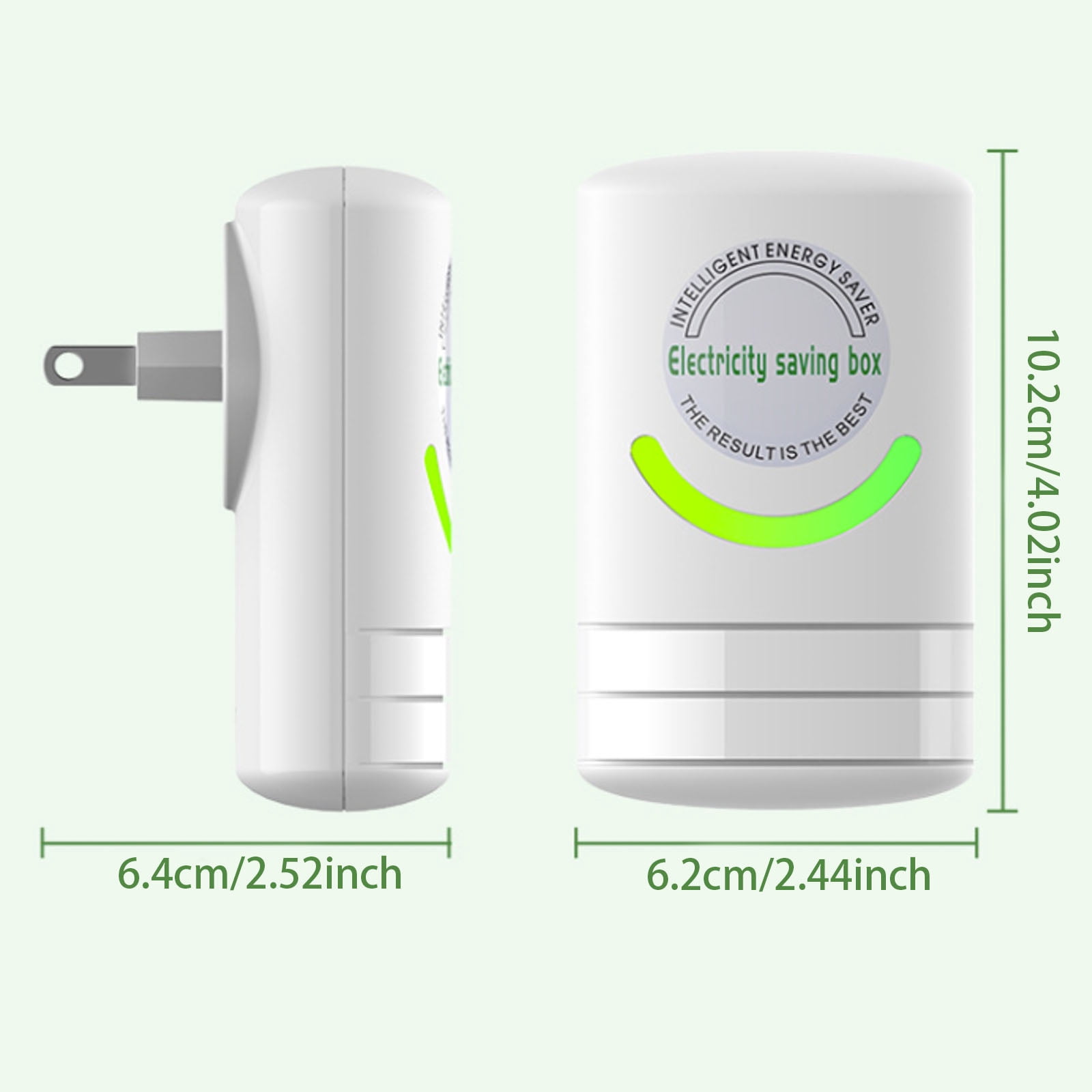 Stop Watt Electricity Saving Box – Energy Saver Device Plug In, Reduces Energy Costs, Stabilizes Voltage – 90-250V, 3-5W (New White)
