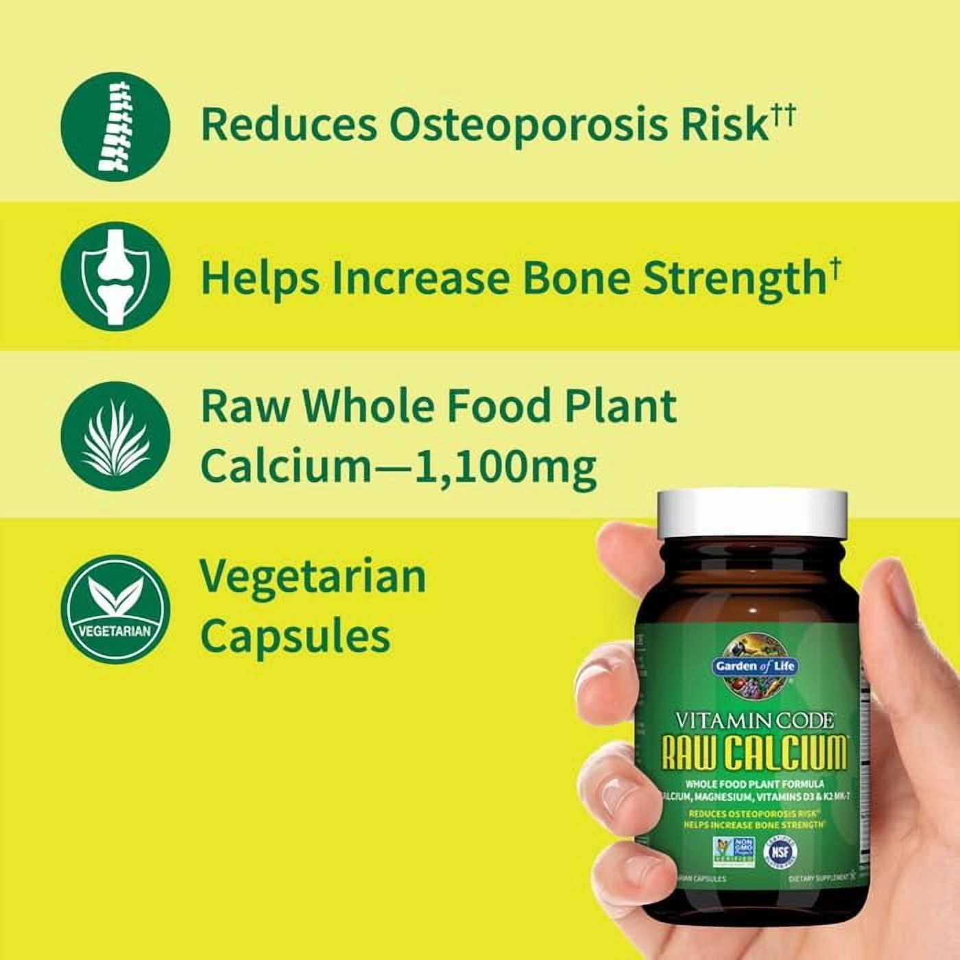 Garden of Life Vitamin Code Raw Calcium, 60 Vegetarian Capsules
