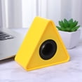 thumbnail image 2 of Microphone Marks Professional Interview Logo Stand Microphone Protector for Reporters (Triangle Yellow), 2 of 8
