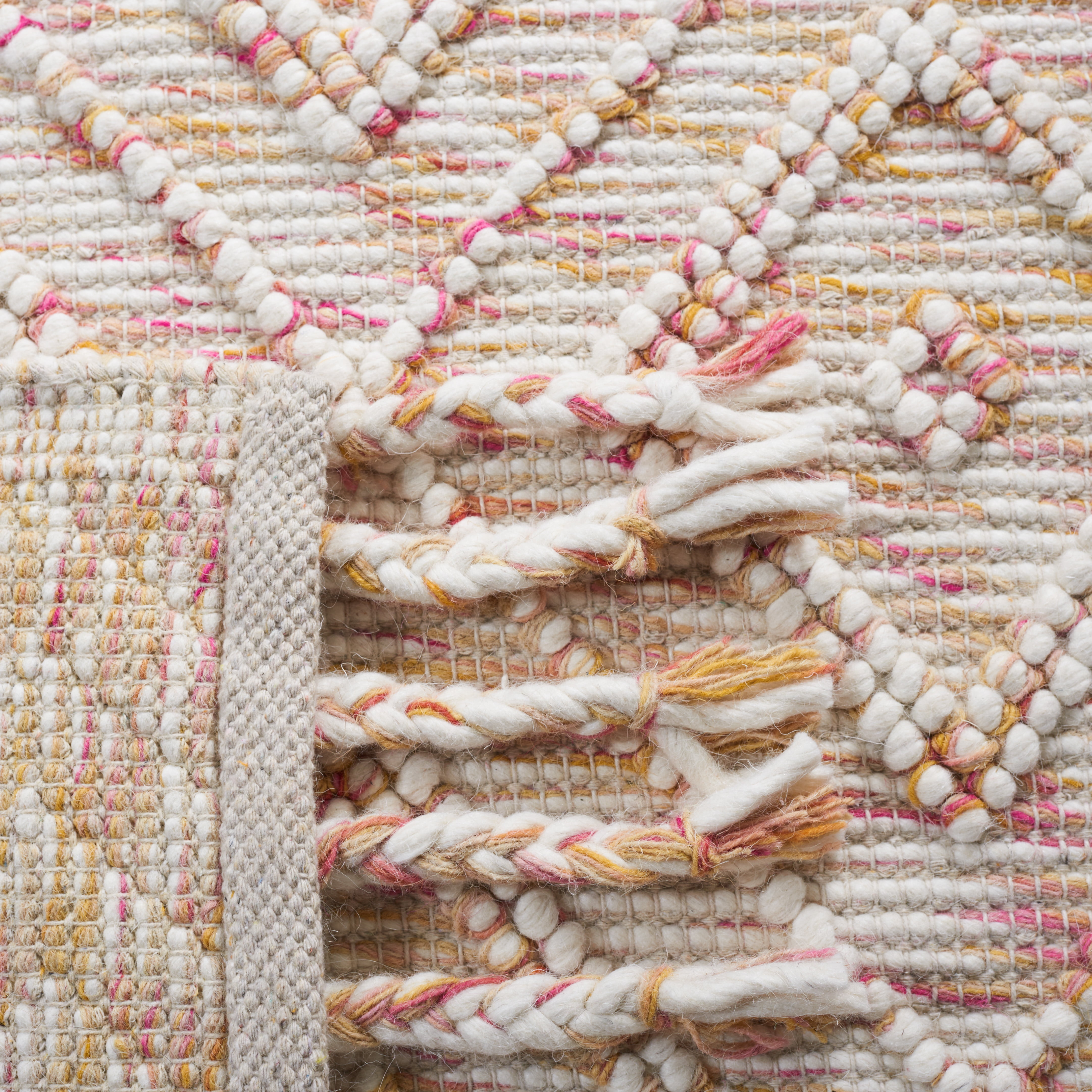 Safavieh Natura Paolo Diamond Area Rug, Ivory/Red, 6' x 6' Square