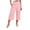 Z-Pink429, variant on JIAYUE Women's Pants Solid Color Calf Length Loose High Waist Pocket Comfortable Everyday Wear Trendy Bottoms For Women