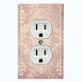 thumbnail image 1 of Metal Light Switch Plate Cover Beige Floral Damask Wallpaper WAL029, 1 of 13