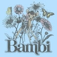 thumbnail image 2 of Men's Bambi Floral Sketch  Graphic Tee Light Blue 2X Large, 2 of 4