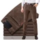 thumbnail image 2 of Pantalones casuales de pana para hombre, primavera y otoño de 2023, pierna recta, corte holgado, pantalones largos de terciopelo gruesos y cálidos para jóvenes, para invierno, 2 of 4