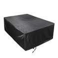 thumbnail image 1 of Funda para mesa de patio con ajuste hermético, tela Oxford, resistente al agua, al polvo y al viento, fácil de limpiar, protección para muebles de patio, 1 of 5