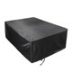 thumbnail image 1 of Funda para mesa de patio al aire libre, resistente al agua y a los rayos UV, funda rectangular para mesa de patio, color negro (210D), 242 x 162 x 100 cm, 1 of 5