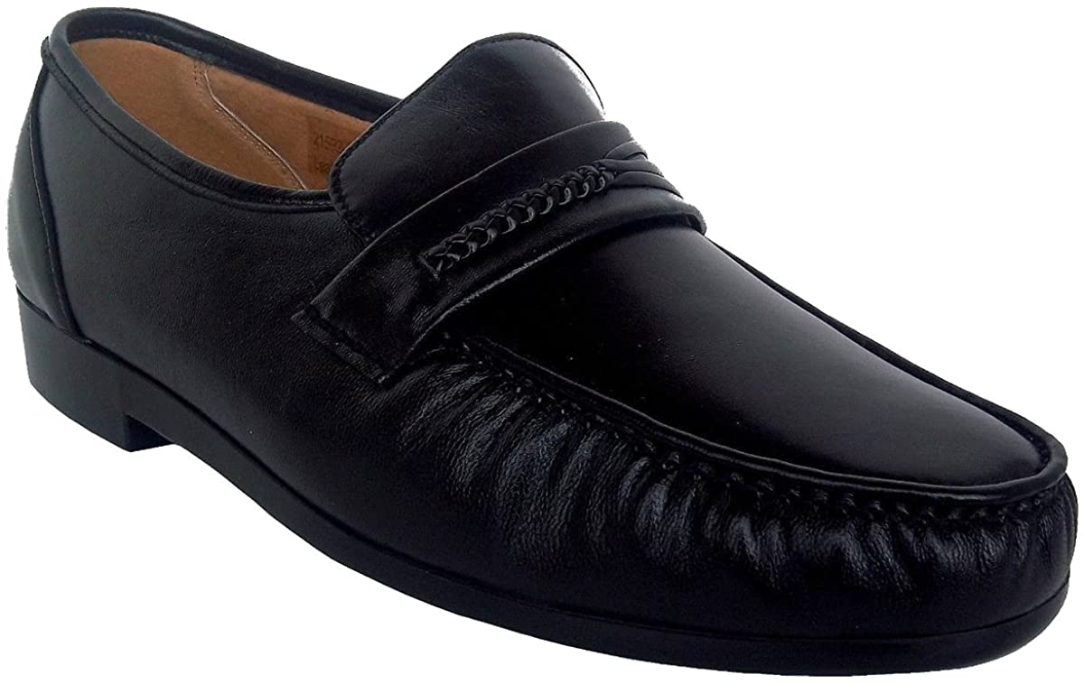 Men's Dress Loafers Leather Moc Toe Slip On Comfort Moccasin Shoes - image 1 of 3