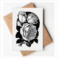 thumbnail image 1 of Croquis de Fleurs Roses Cartes de Voeux Vous Êtes Invités Invitations, 1 of 3