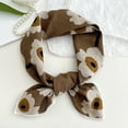thumbnail image 5 of Printed Square Scarf for Women - Cotton Linen Hair Cover, Lightweight Sleep Scarf with Duals Neck Tie Functionality, 5 of 8