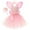 Pink, variant on TAIAOJING Toddler Hallowmas Girls Princess Dress Tutu Mesh Dress With Wing Fairy Wand Headwear 4pcs Sets Performance