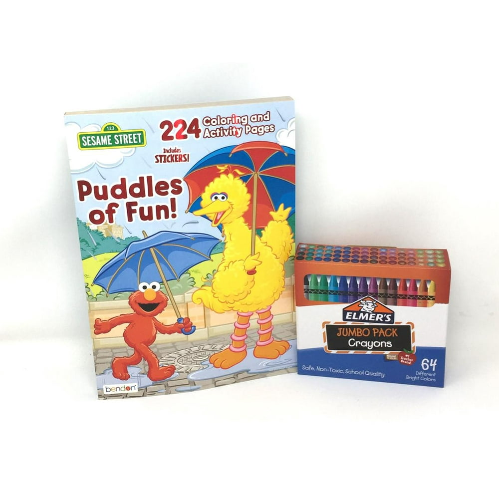 Download Sesame Street Puddle of Fun Coloring Activity Book and ...