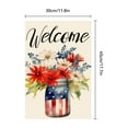 thumbnail image 3 of RoamHome Independence Day Garden Flag - Double-Sided Patriotic Outdoor Home Decoration for Courtyard & Terrace - Durable 18x12in Flag with Sleeve Mount for Easy Setup, 3 of 6